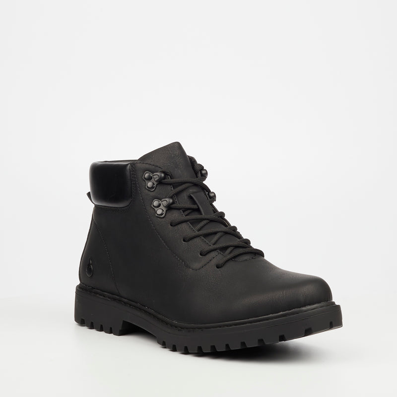 Urbanart Timba 13 Faux Nubuck Ankle Boot - Black footwear Urbanart   