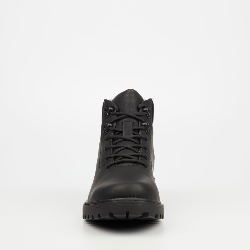 Urbanart Timba 13 Faux Nubuck Ankle Boot - Black footwear Urbanart   