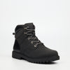 Urbanart Timba 16 Faux Nubuck Ankle Boot - Black footwear Urbanart