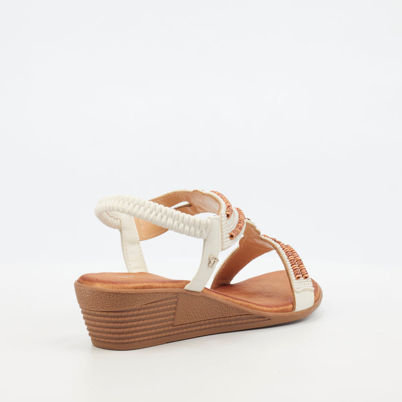 Butterfly Feet Tinika 1 Wedge - White footwear Butterfly Feet   