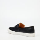 Mazerata Tino 2 Faux Wax / Faux Suede Sneaker - Black footwear Mazerata