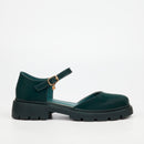 Miss Black Tipsy 11 Shoe - Green footwear Miss Black