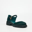 Miss Black Tipsy 11 Shoe - Green footwear Miss Black