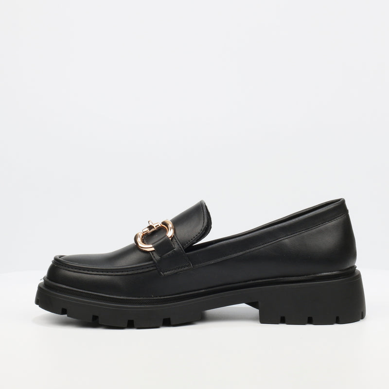 Miss Black Tipsy 1 Loafer - Black