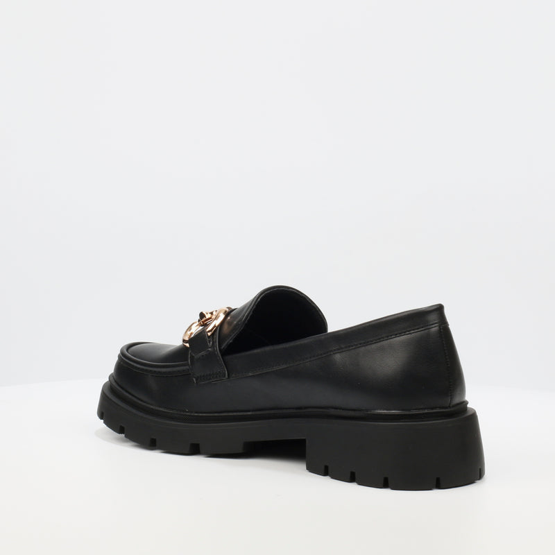 Miss Black Tipsy 1 Loafer - Black
