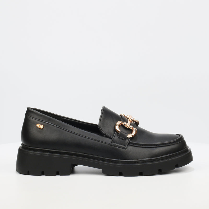 Miss Black Tipsy 1 Loafer - Black footwear Miss Black   