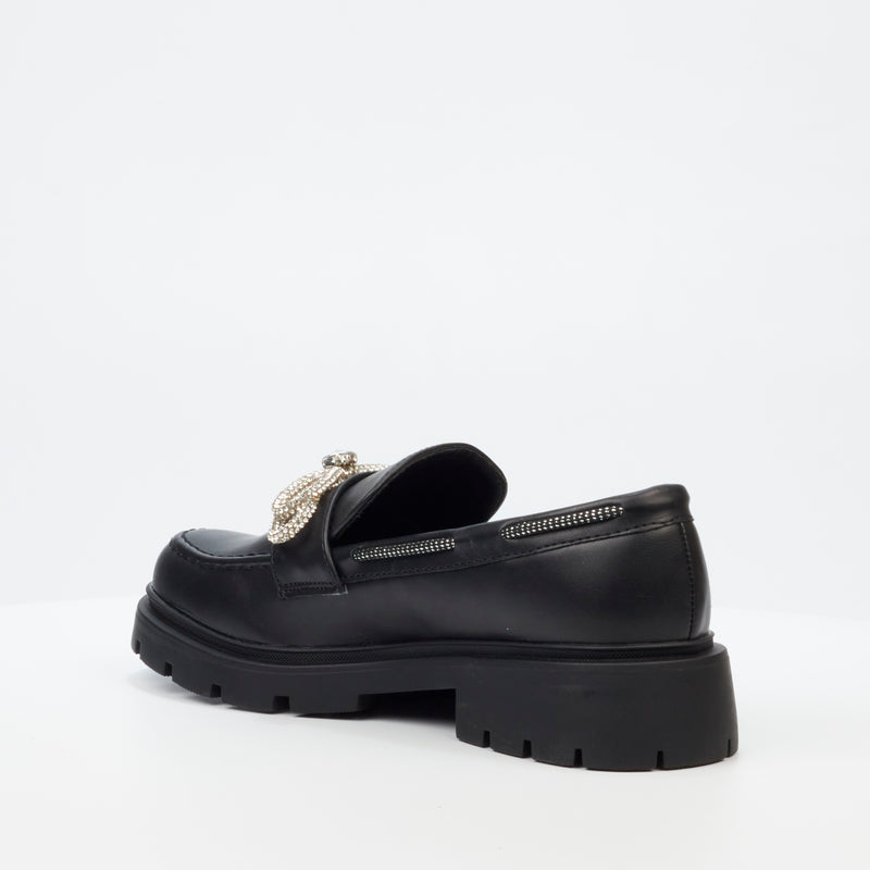 Miss Black Tipsy 5 Loafer - Black footwear Miss Black   