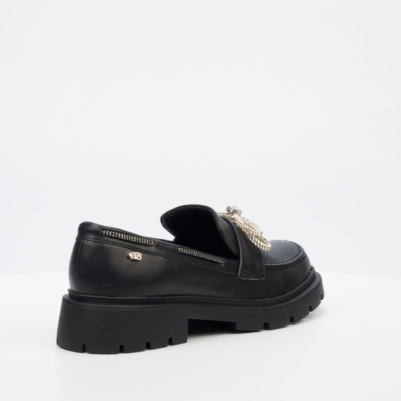 Miss Black Tipsy 5 Loafer - Black footwear Miss Black   