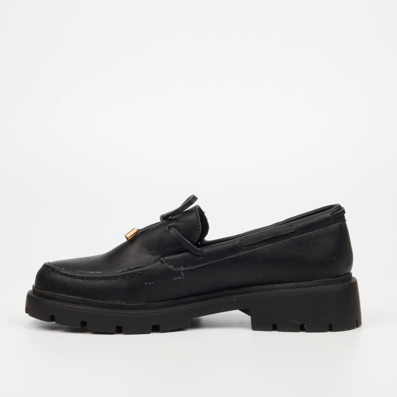 Miss Black Tipsy 6 Loafer - Black footwear Miss Black   