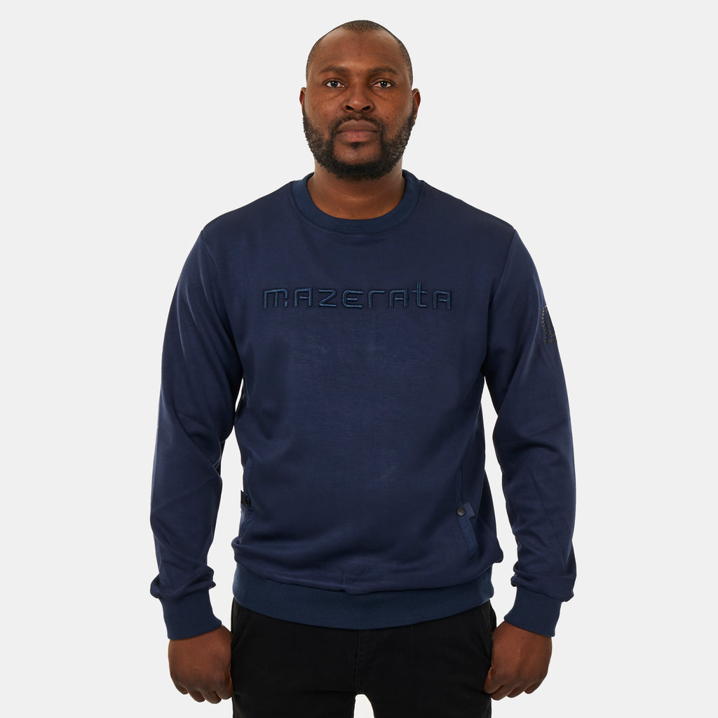 Mazerata Tommo 1 Track Top - Navy apparel Mazerata
