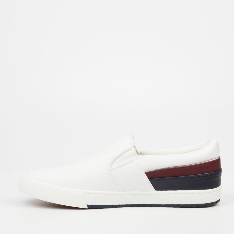 Urbanart Topaz 1 Faux Leather  Sneaker - White footwear UBRT   