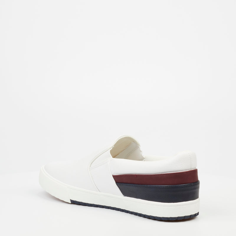 Urbanart Topaz 1 Faux Leather  Sneaker - White footwear UBRT   