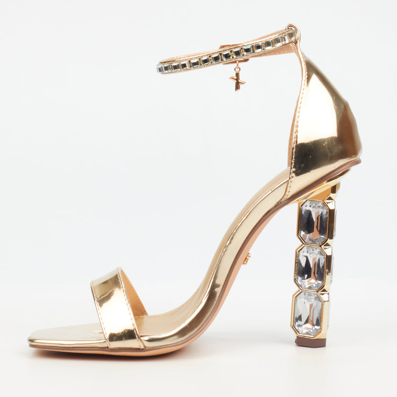 Rock & Co Tower 1 Heel - Gold footwear Rocknco