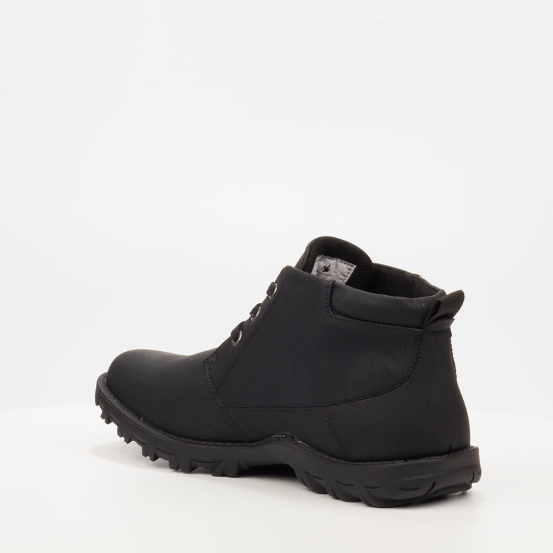 Urbanart Track 5 Faux Nubuck Boot - Black footwear Urbanart   