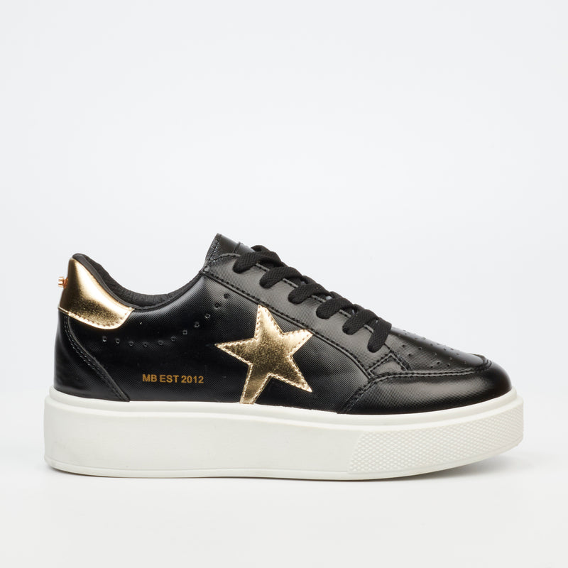 Miss Black Twinkle 1 Sneaker - Black footwear Miss Black