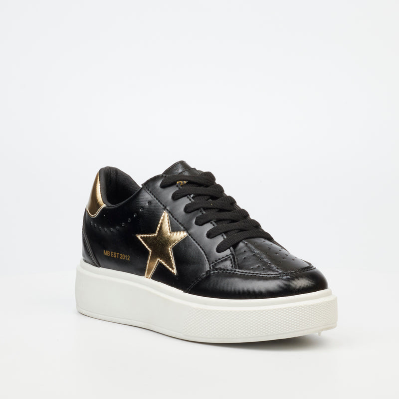 Miss Black Twinkle 1 Sneaker - Black footwear Miss Black