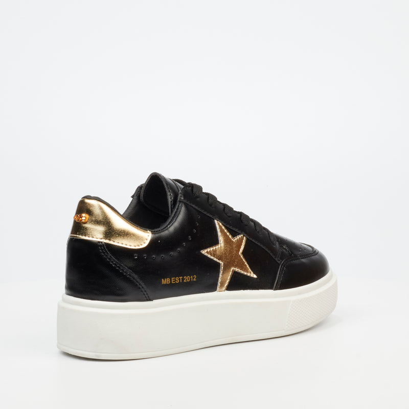 Miss Black Twinkle 1 Sneaker - Black footwear Miss Black