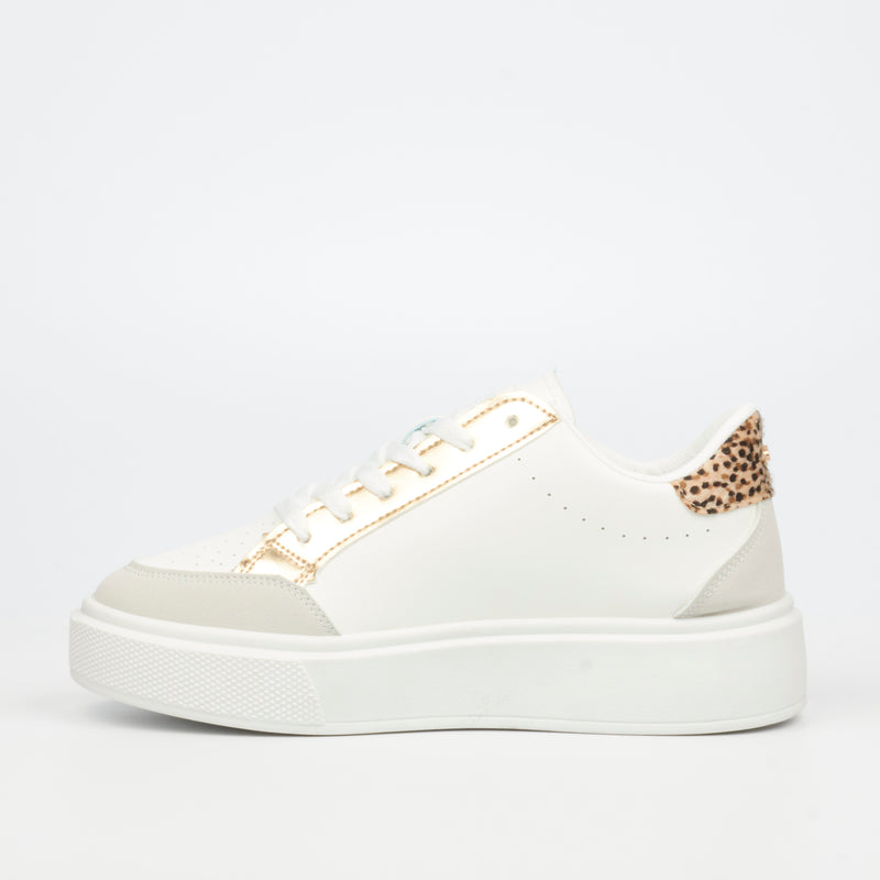 Miss Black Twinkle 1 Sneaker - White footwear Miss Black