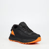 Urbanart Twisted 1 Faux Wax / Mesh Sneaker - Black footwear UBRT