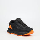 Urbanart Twisted 1 Faux Wax / Mesh Sneaker - Black footwear UBRT