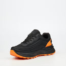 Urbanart Twisted 1 Faux Wax / Mesh Sneaker - Black footwear UBRT