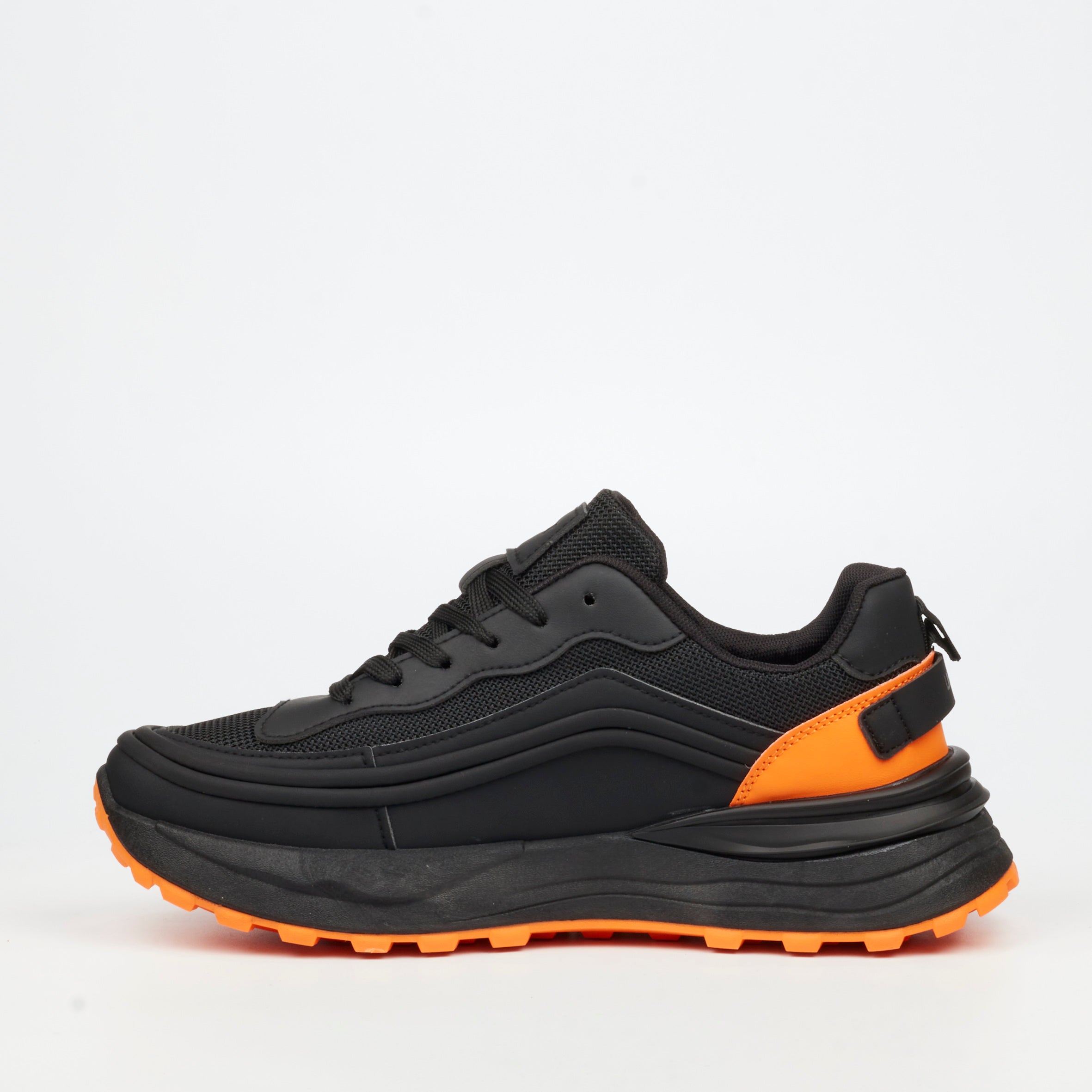 Urbanart Twisted 1 Faux Wax / Mesh Sneaker - Black footwear UBRT