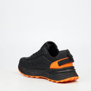 Urbanart Twisted 1 Faux Wax / Mesh Sneaker - Black footwear UBRT