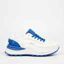 Urbanart Twisted 1 Faux Wax / Mesh Sneaker - Blue footwear UBRT