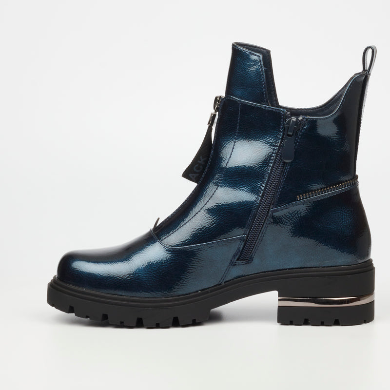 Miss Black Vadar 2 Ankle Boot - Navy footwear Miss Black