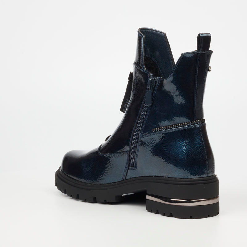 Miss Black Vadar 2 Ankle Boot - Navy footwear Miss Black