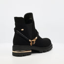 Miss Black Vadar 3 Ankle Boot - Black footwear Miss Black