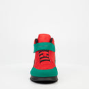 Mazerata Valentino 15 Faux Suede Sneaker - Red footwear Mazerata