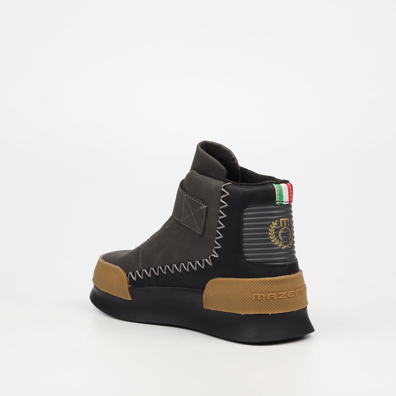 Mazerata Valentino 1 Nub Sneaker - Grey (kids) footwear Mazerata   