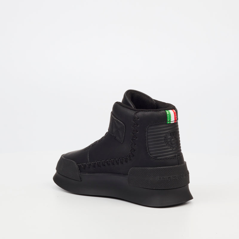 Mazerata Valentino 1 Nub Sneaker - Black (kids) footwear Mazerata   