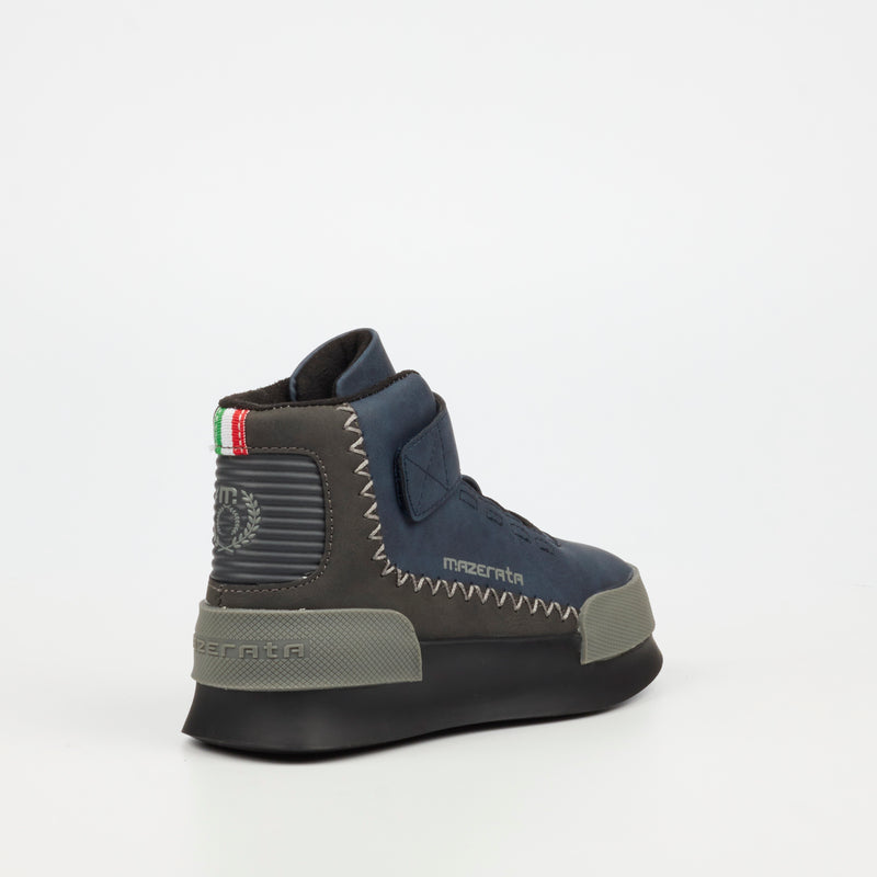 Mazerata Valentino 1 Nub Sneaker - Navy (kids) footwear Mazerata   