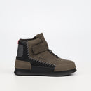 Mazerata Valentino 1 Nub Sneaker - Olive (youth) footwear Mazerata   