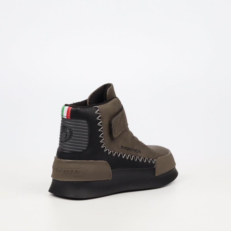 Mazerata Valentino 1 Nub Sneaker - Olive (kids) footwear Mazerata   