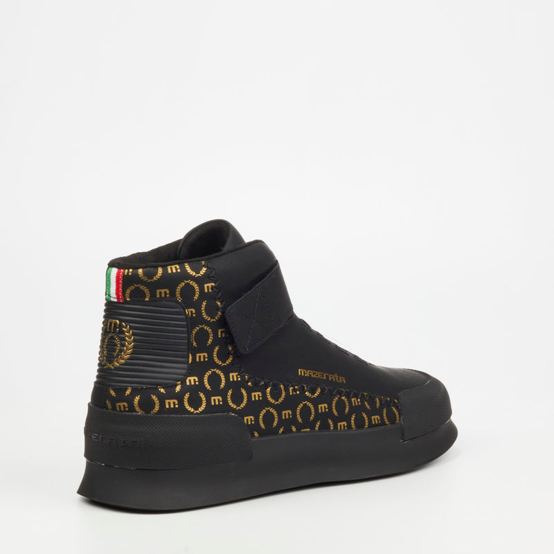 Mazerata Valentino 1 Print Boot - Black footwear Mazerata