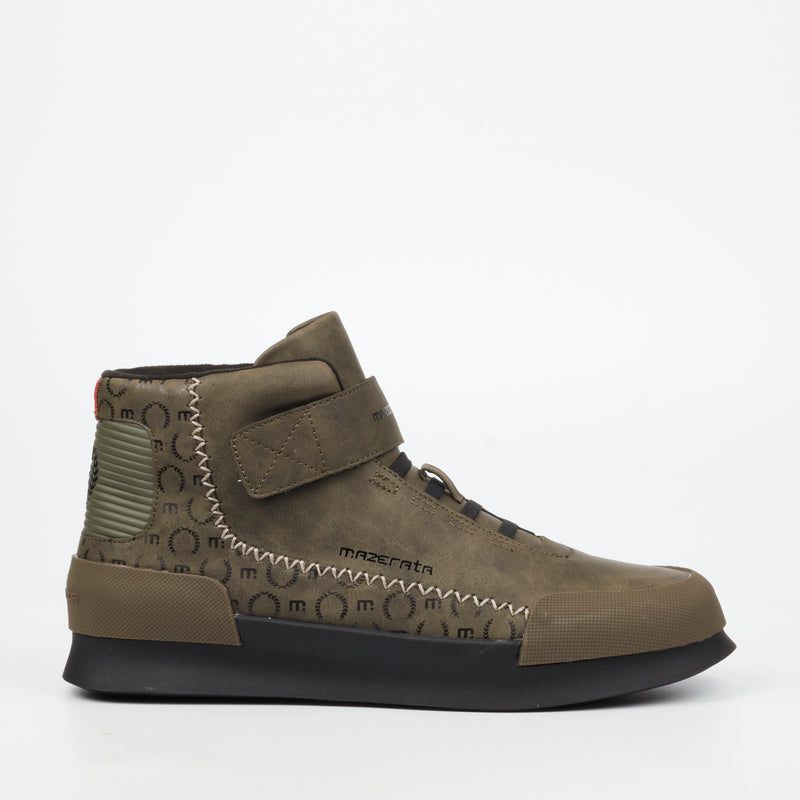 Mazerata Valentino 1 Print Sneaker - Olive