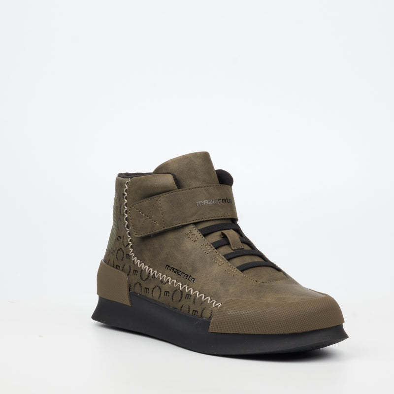 Mazerata Valentino 1 Print Sneaker - Olive