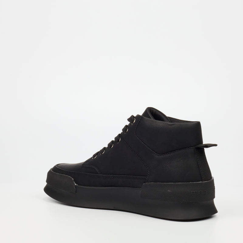 Mazerata Valentino 23 Faux Nubuck Sneaker - Black footwear Mazerata