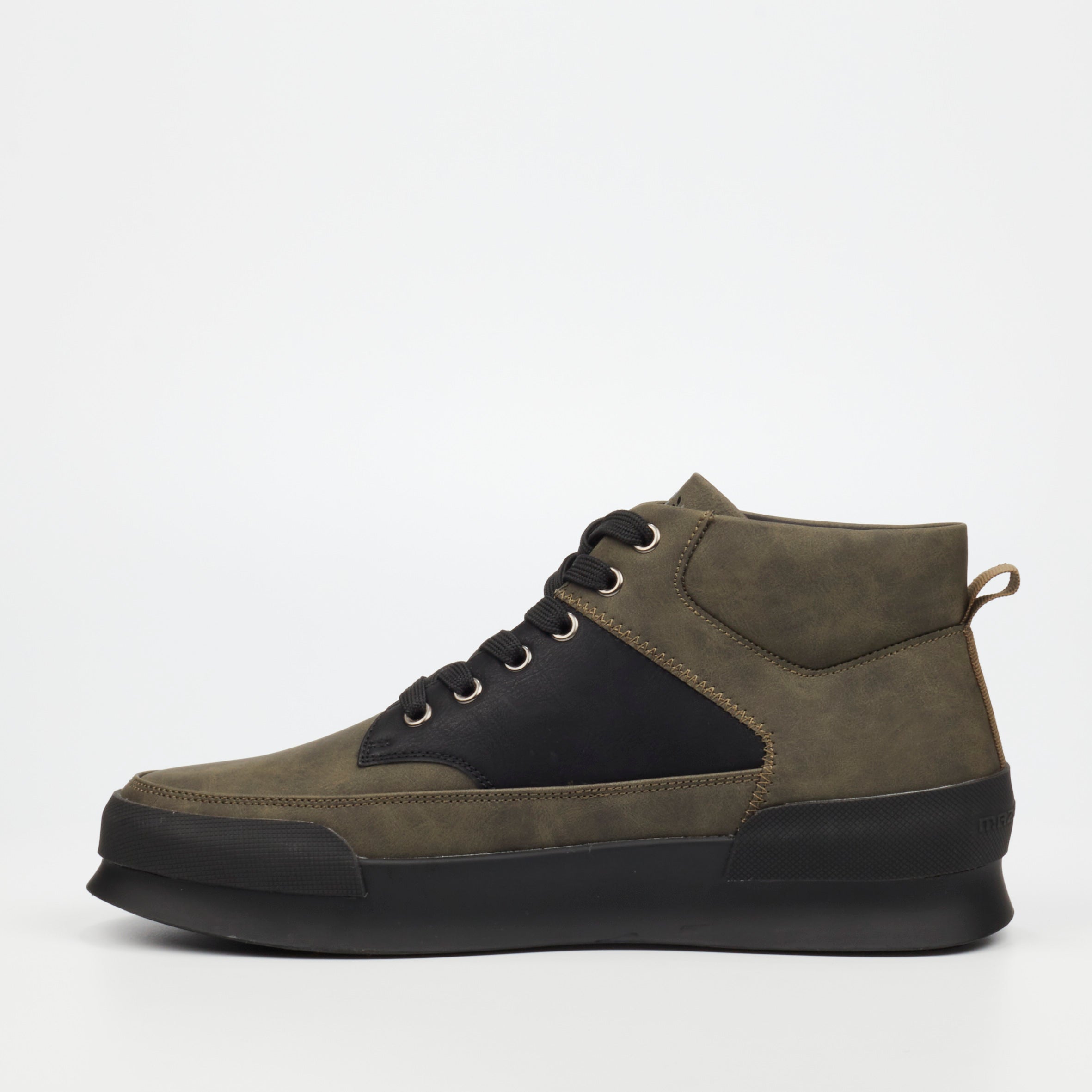 Mazerata Valentino 23 Faux Nubuck Sneaker - Olive footwear Mazerata