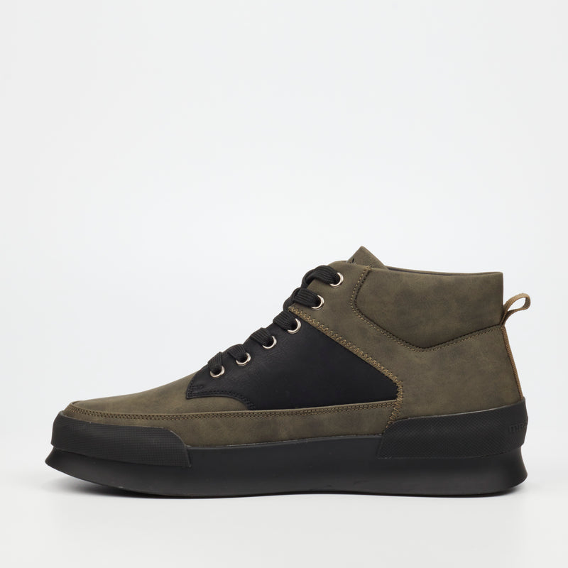 Mazerata Valentino 23 Faux Nubuck Sneaker - Olive footwear Mazerata