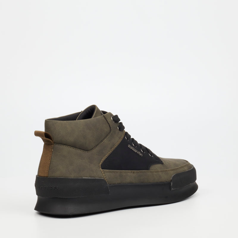 Mazerata Valentino 23 Faux Nubuck Sneaker - Olive footwear Mazerata