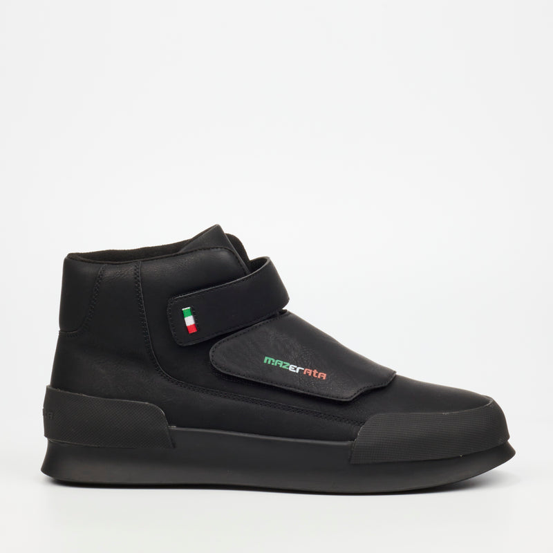 Mazerata Valentino 26 Faux Nubuck Sneaker - Black footwear Mazerata