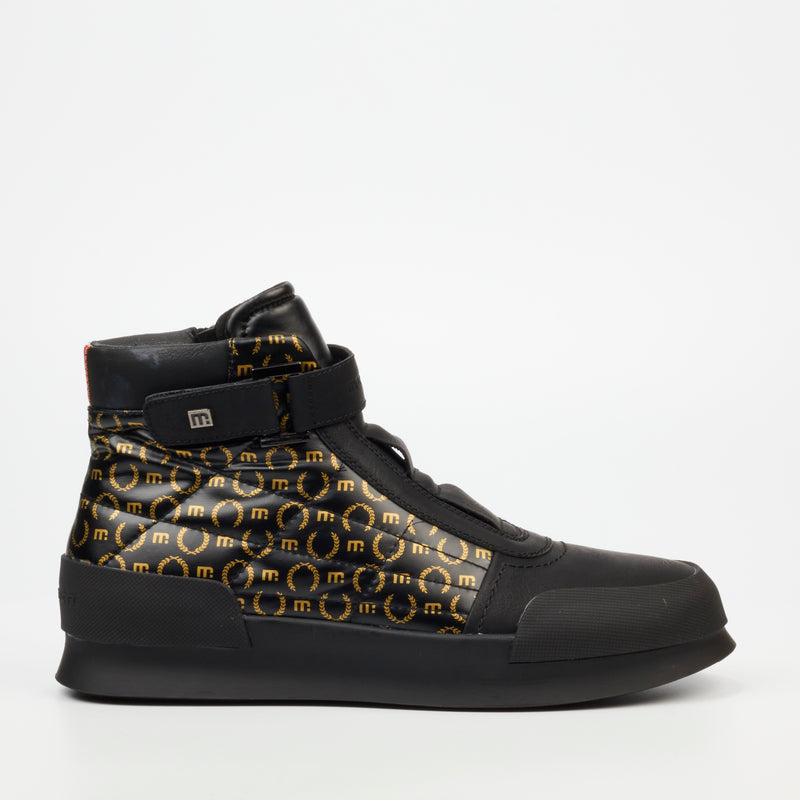 Mazerata Valentino 31 Print Sneaker - Black footwear Mazerata