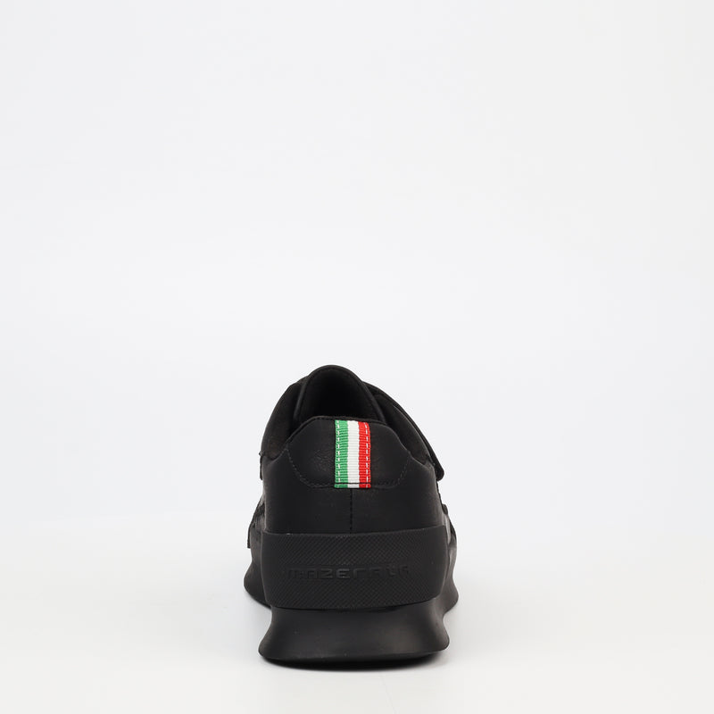 Mazerata Valentino 3 Faux Nubuck Sneaker - Black footwear Mazerata   
