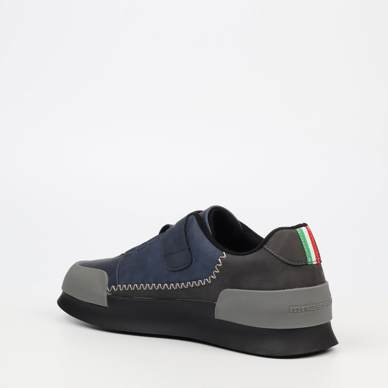 Mazerata Valentino 3 Faux Nubuck Sneaker - Navy footwear Mazerata   