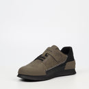 Mazerata Valentino 3 Faux Nubuck Sneaker - Olive footwear Mazerata   