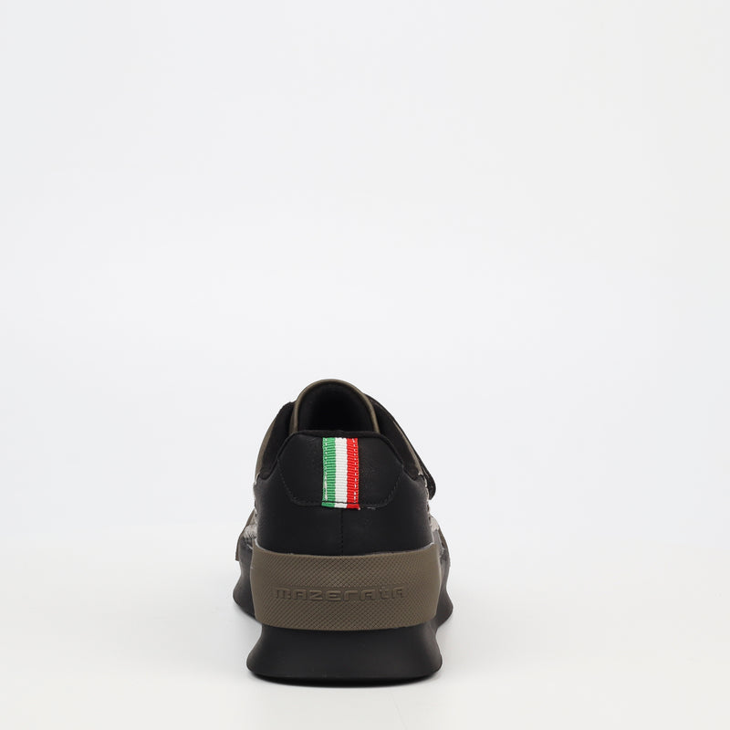 Mazerata Valentino 3 Faux Nubuck Sneaker - Olive footwear Mazerata   